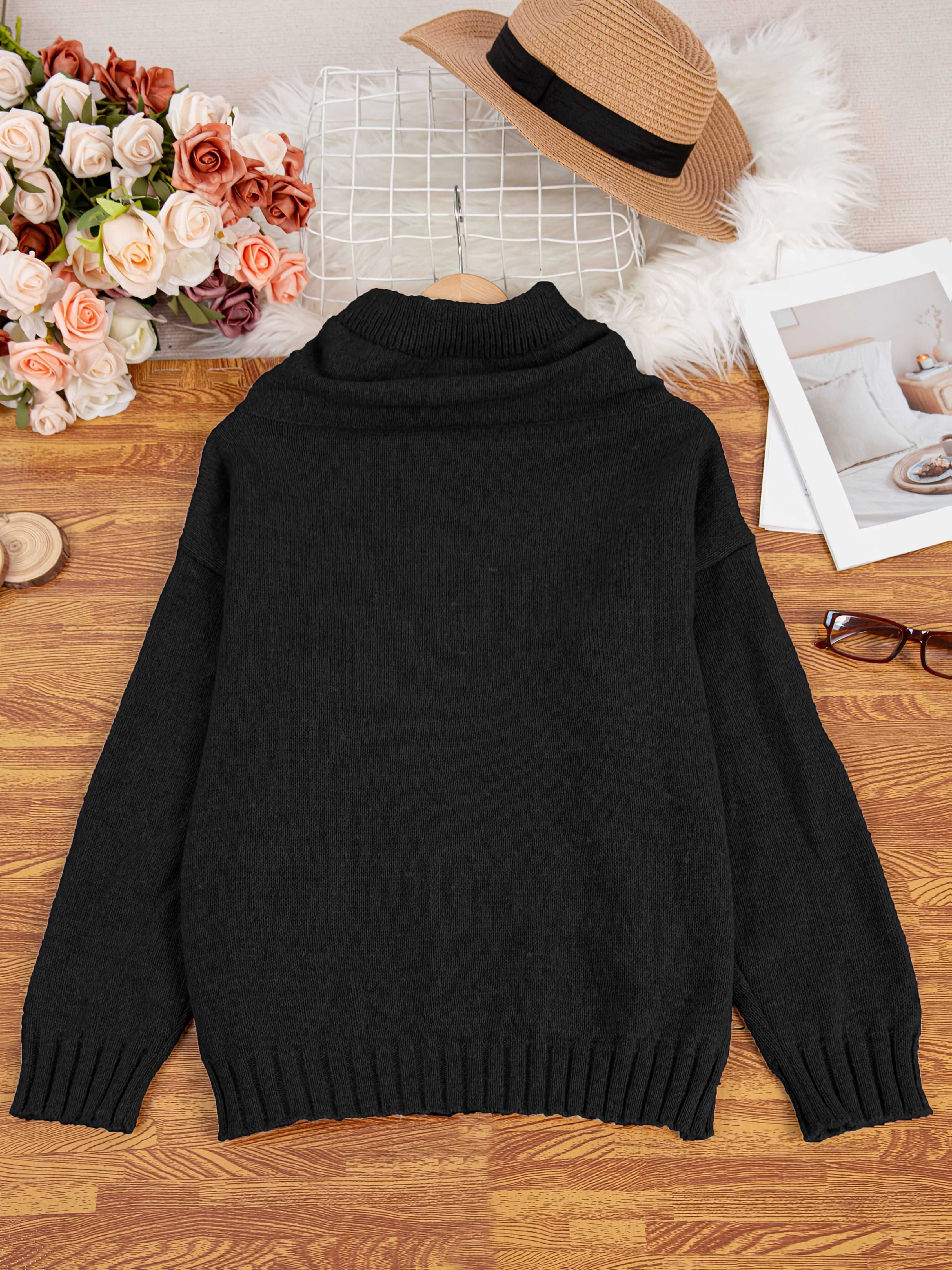 Wójcik™ | Sweter z Długim Rękawem z Kieszenią