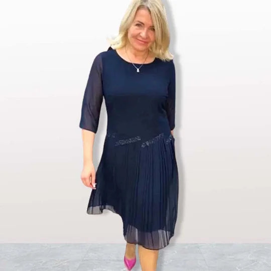 Wójcik™ | Elegancka plisowana zwiewna sukienka damska