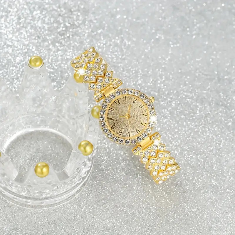Wójcik™ | Zestaw zegarka i bransoletki Luxe Radiance Gold