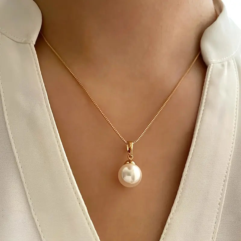 Wójcik™ | Zestaw biżuterii Golden Grace Pearl