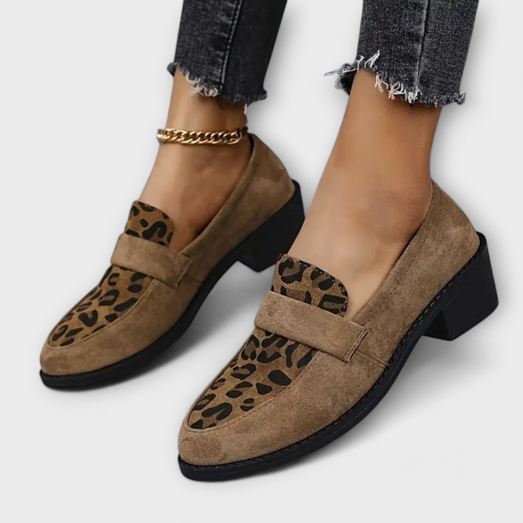 Wójcik™ | Eleganckie buty damskie z nadrukiem w panterkę