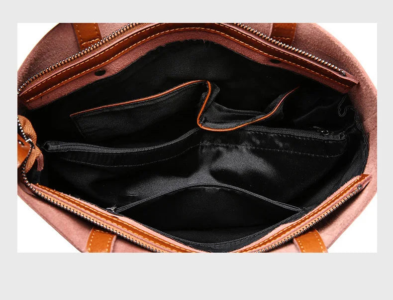 Wójcik™ | Klasyczna torba tote w eleganckim skórzanym stylu