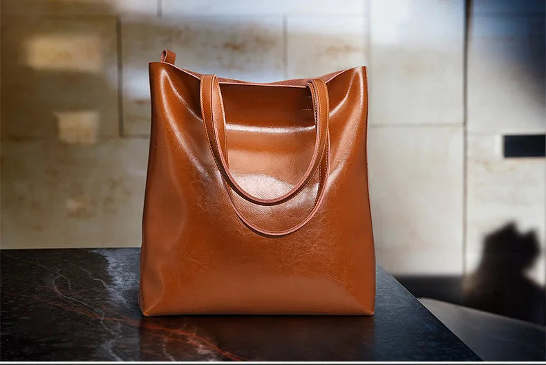 Wójcik™ | Klasyczna torba tote w eleganckim skórzanym stylu