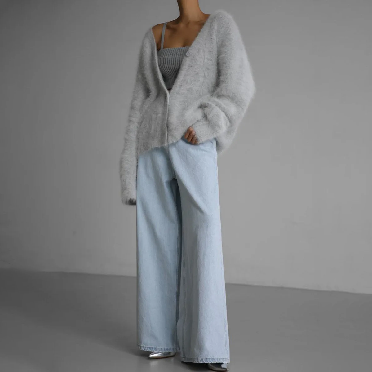 Wójcik™ | Elegancki oversize'owy kardigan
