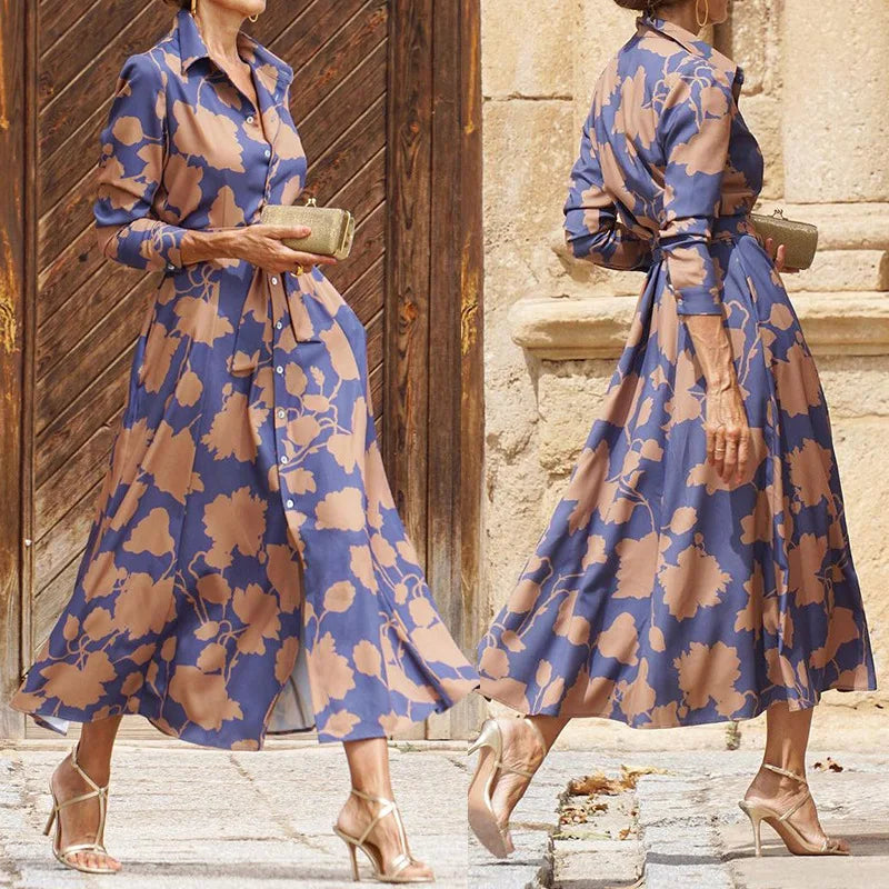 Wójcik™ | Elegancka Sukienka Koszulowa z Paskiem