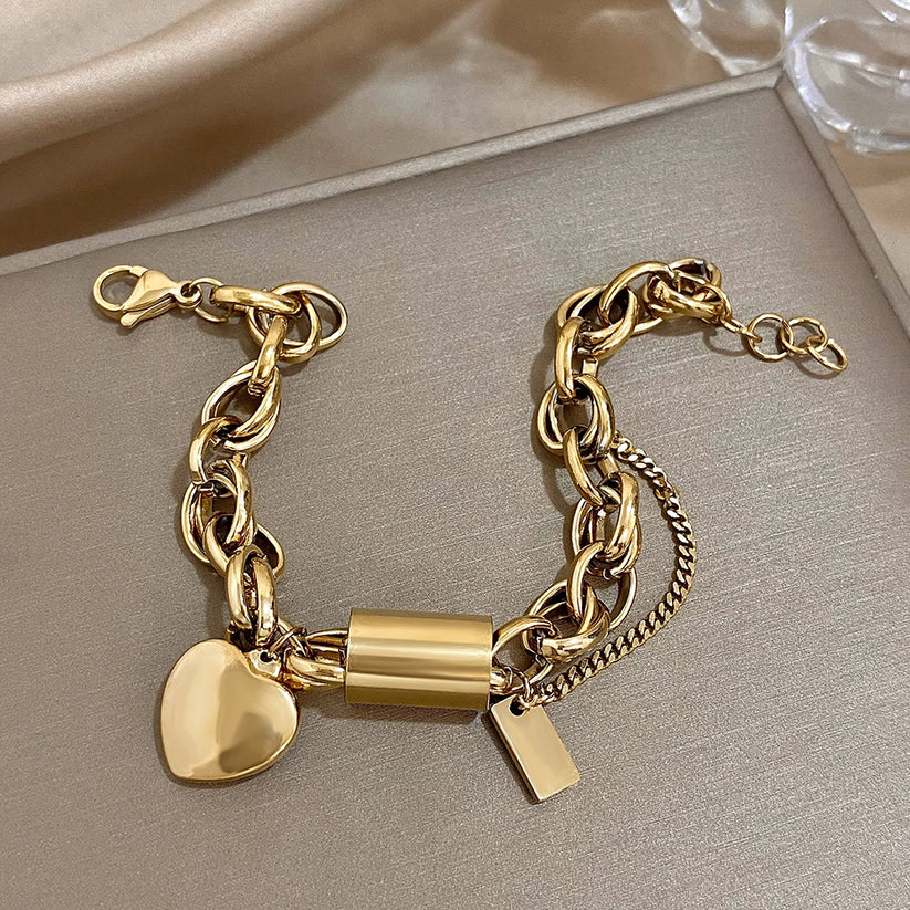Wójcik™ | Bransoletka Chunky Heartened