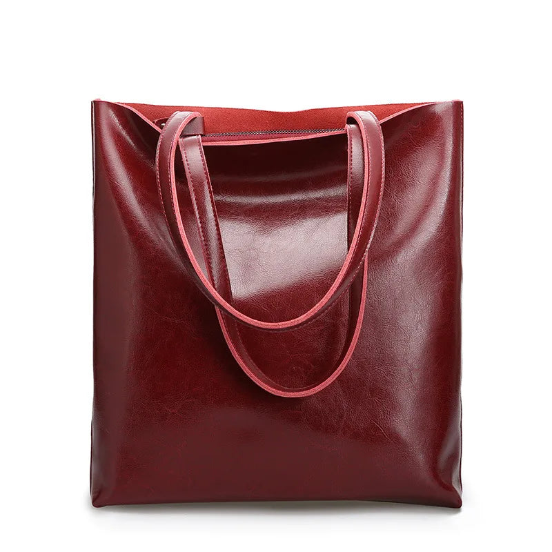 Wójcik™ | Klasyczna torba tote w eleganckim skórzanym stylu