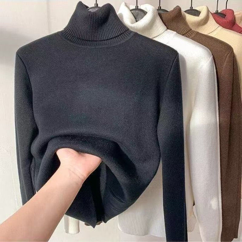 Wójcik™ | Sweter z wysokim kołnierzem z dodatkowym ociepleniem
