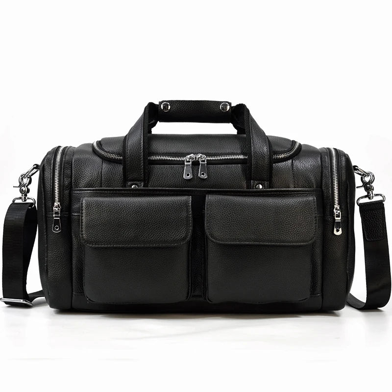 Wójcik™ | Duffle Ronan z Prawdziwej Skóry