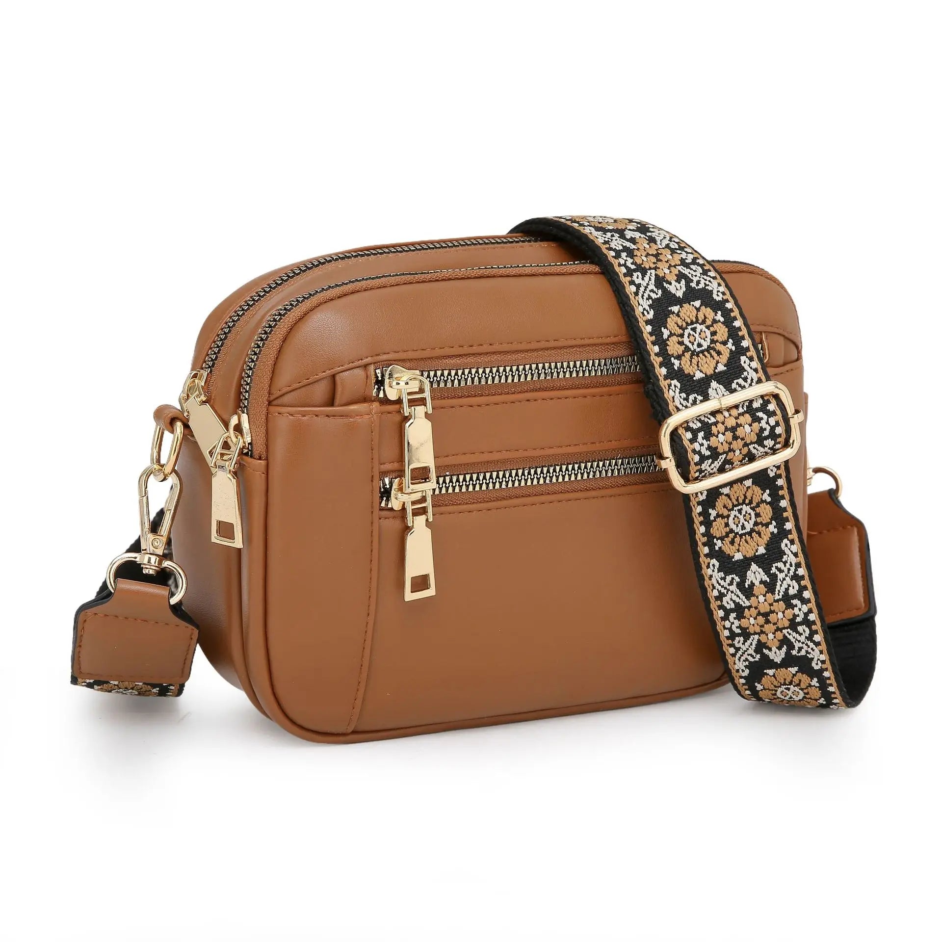 Wójcik™ | Elegancka torba crossover z szerokimi paskami