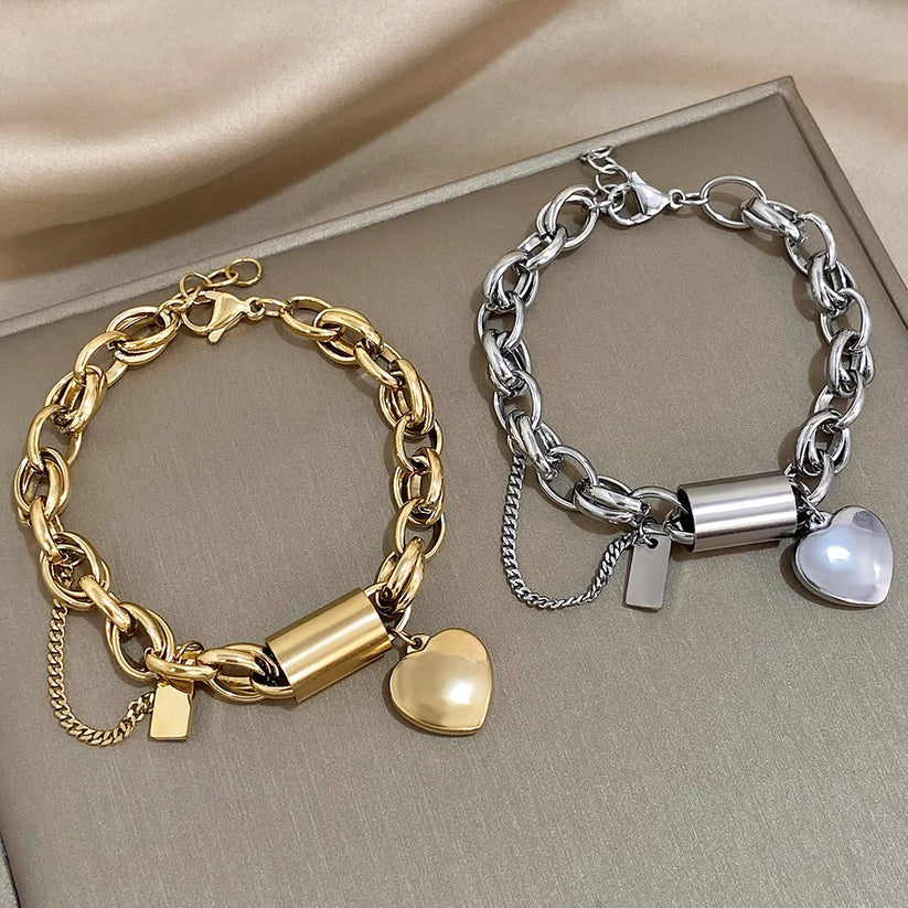 Wójcik™ | Bransoletka Chunky Heartened