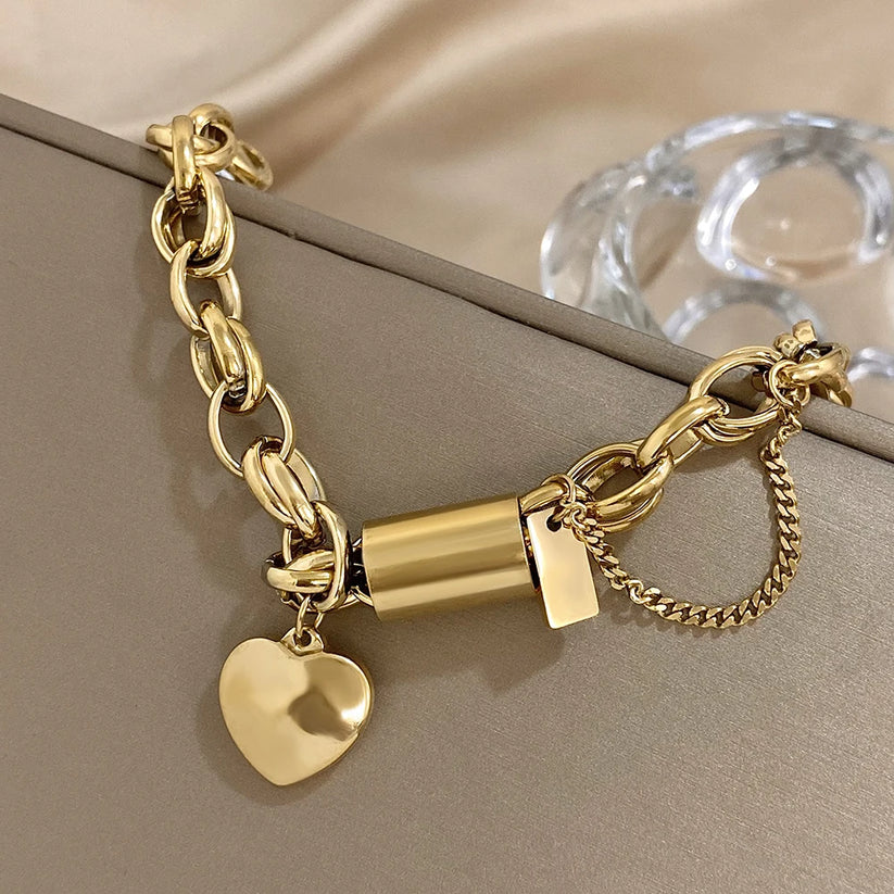 Wójcik™ | Bransoletka Chunky Heartened