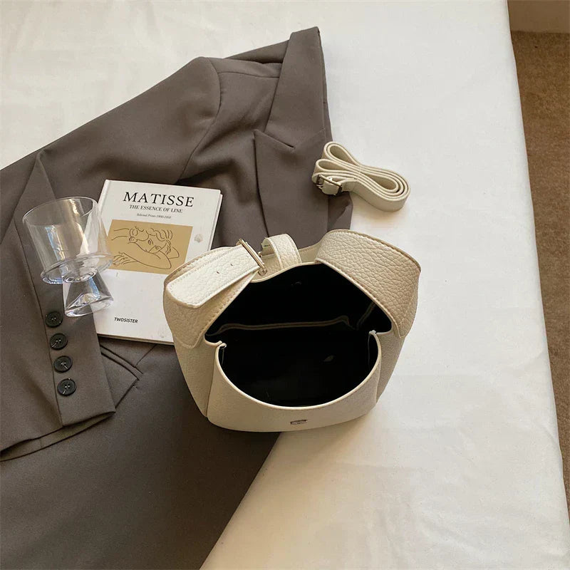 Wójcik™ | Elegancka torba bucket o skórzanym wykończeniu