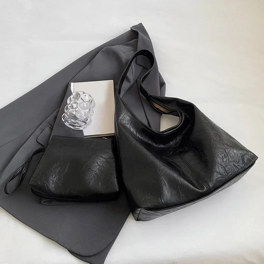 Wójcik™ | Luźna torba hobo w stylu skórzanym