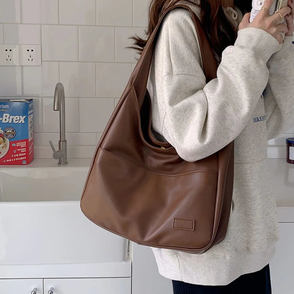 Wójcik™ | Luźna torba hobo w stylu skórzanym
