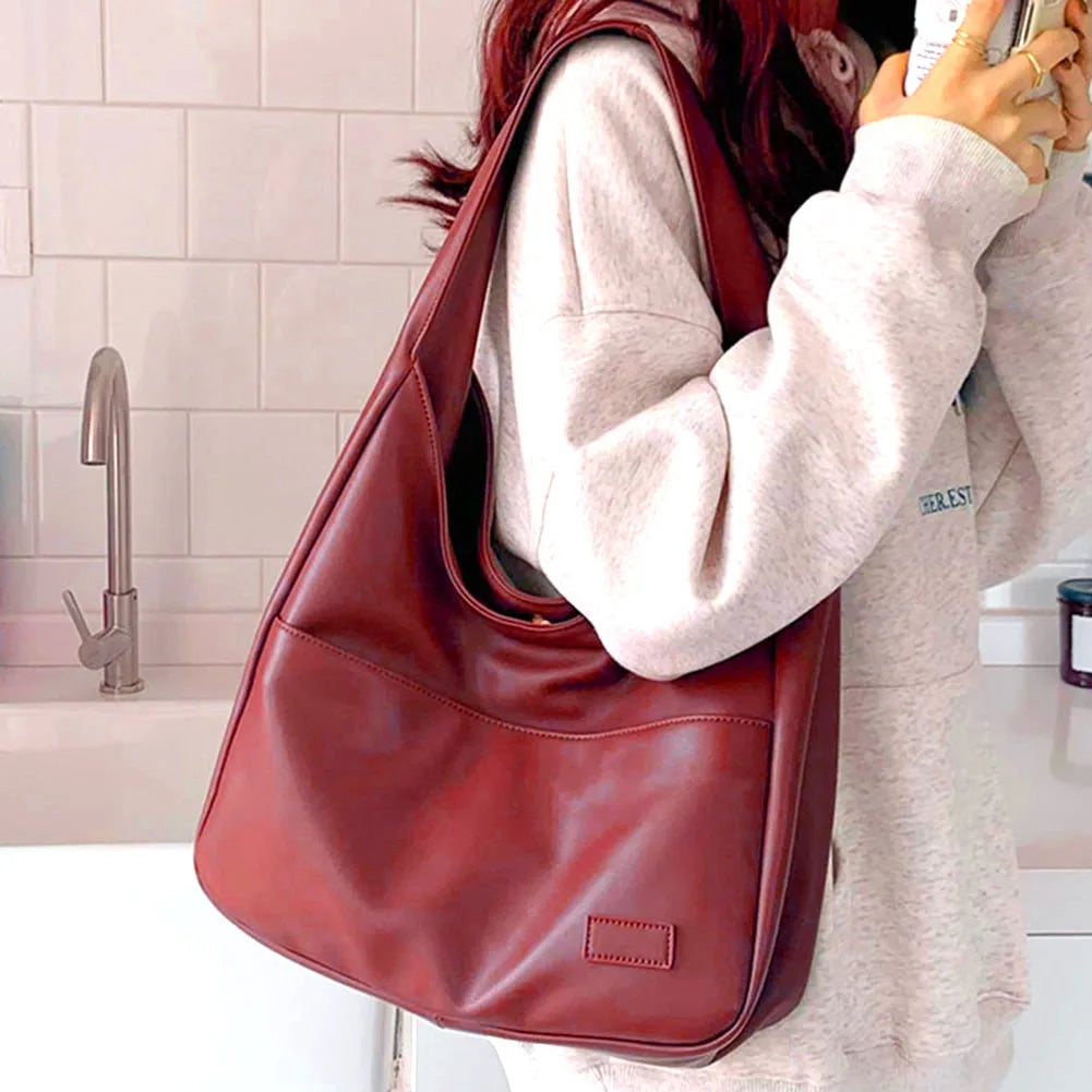 Wójcik™ | Luźna torba hobo w stylu skórzanym