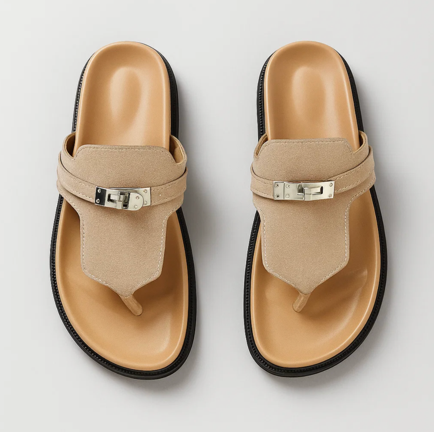 Wójcik™ | Eleganckie sandały z metalową klamrą
