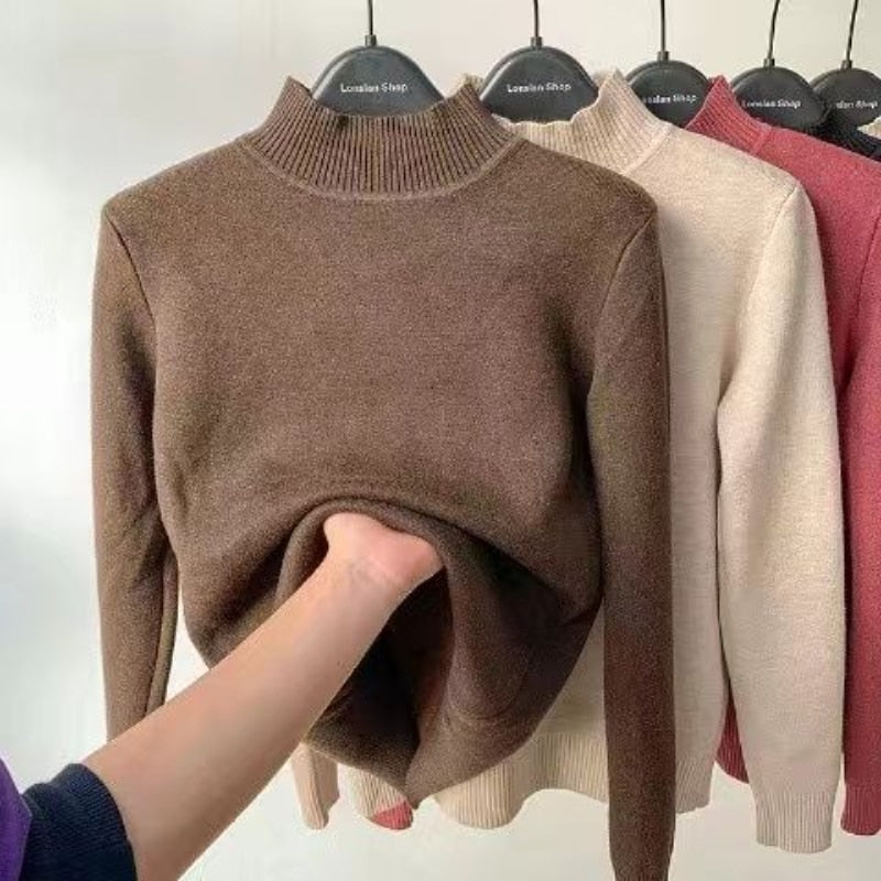 Wójcik™ | Sweter z wysokim kołnierzem z dodatkowym ociepleniem