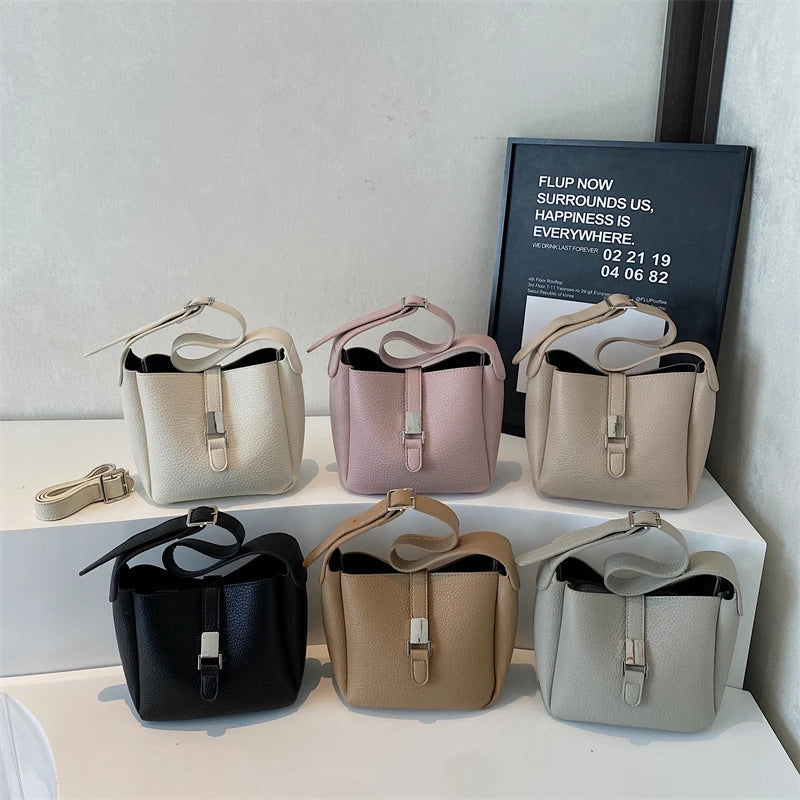 Wójcik™ | Elegancka torba bucket o skórzanym wykończeniu