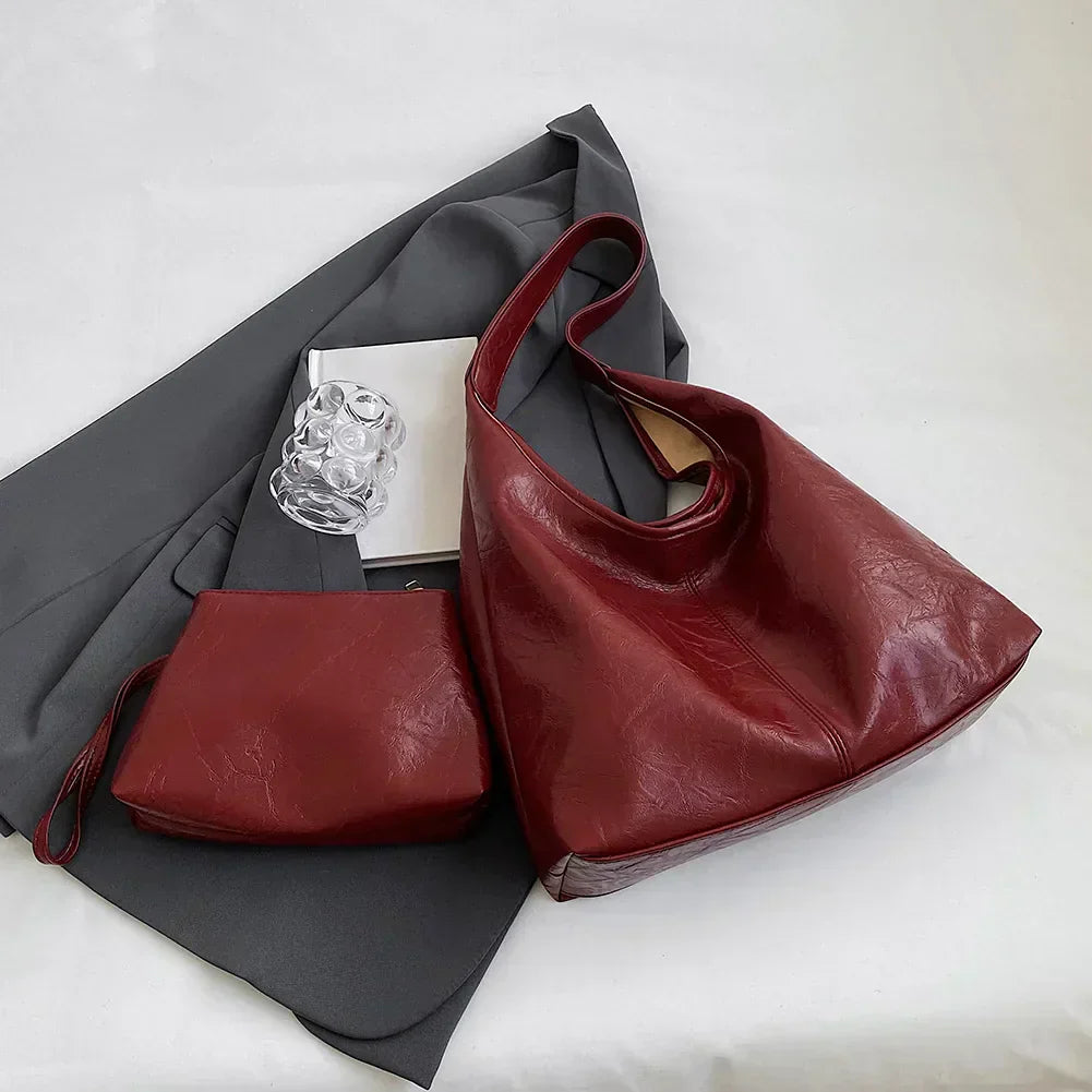 Wójcik™ | Luźna torba hobo w stylu skórzanym