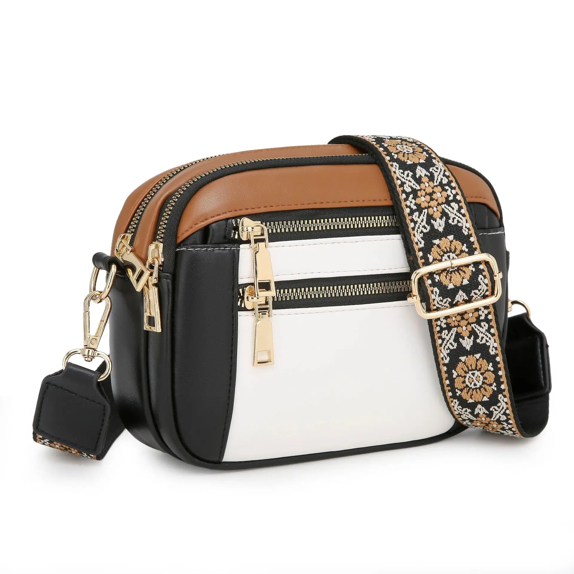 Wójcik™ | Elegancka torba crossover z szerokimi paskami