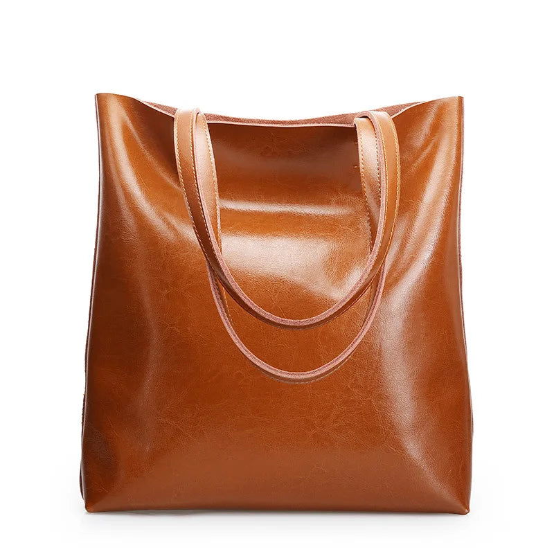 Wójcik™ | Klasyczna torba tote w eleganckim skórzanym stylu