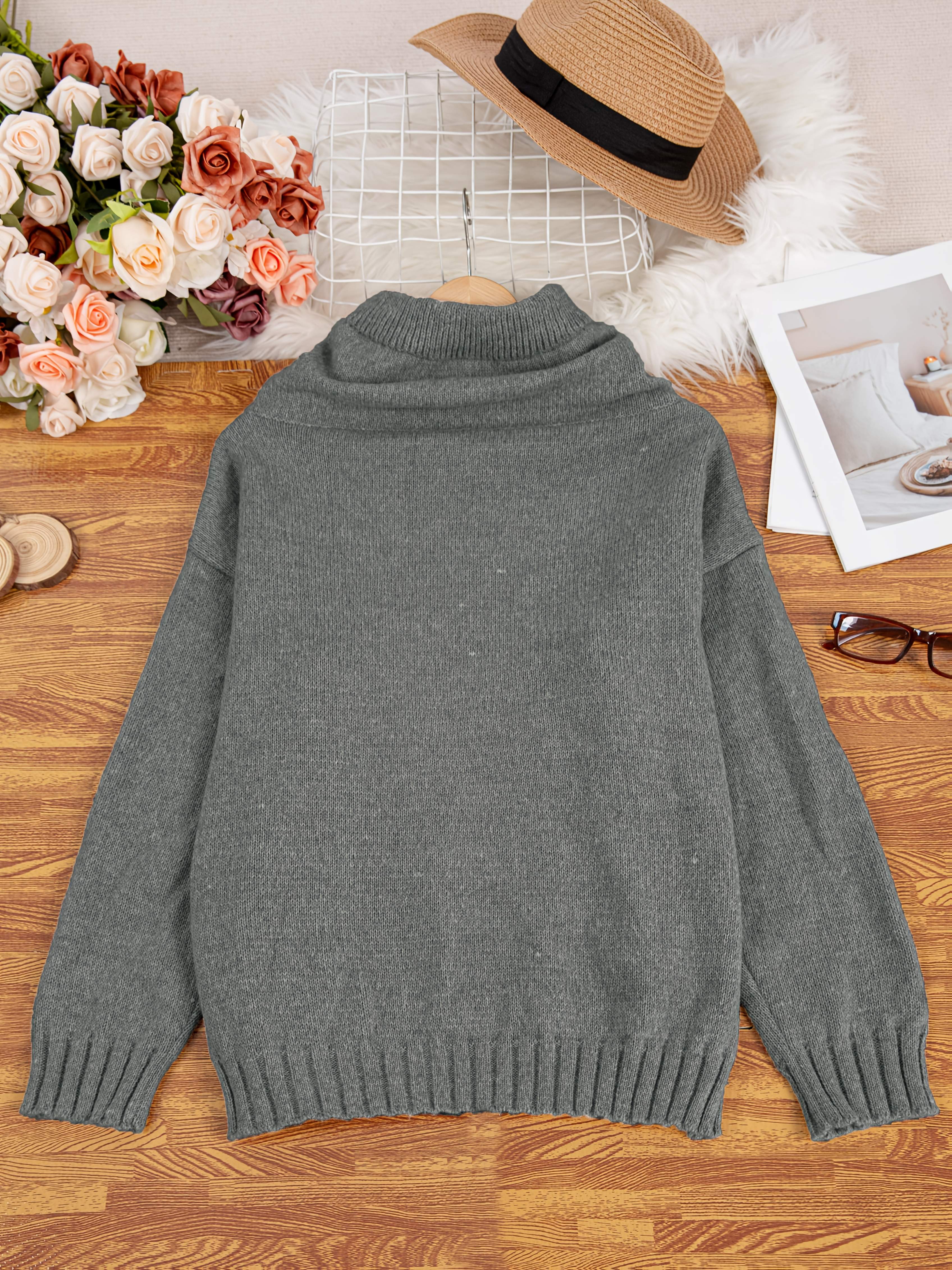 Wójcik™ | Sweter z Długim Rękawem z Kieszenią