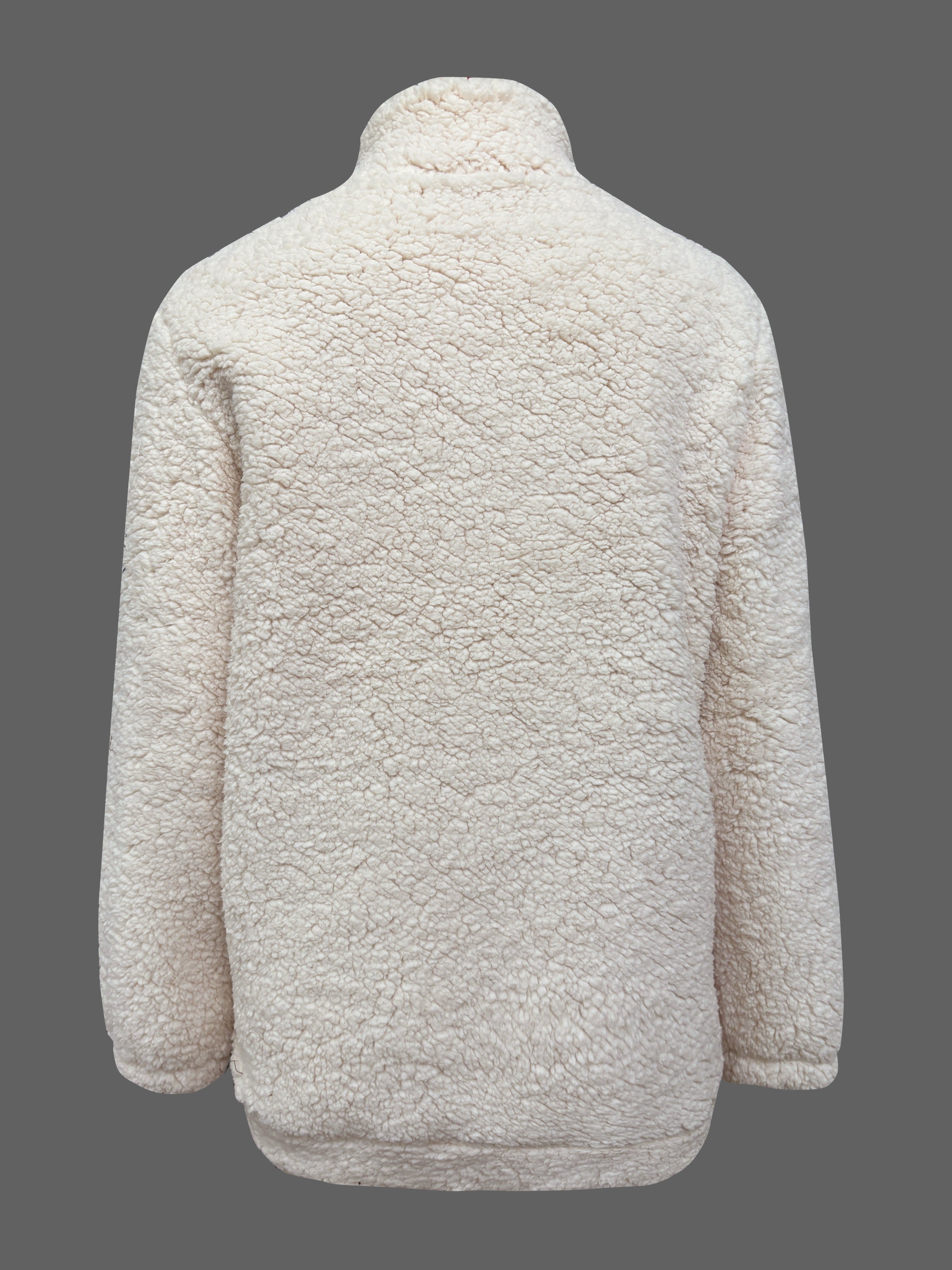 Wójcik™ | Sweter Teddy z Zamkiem