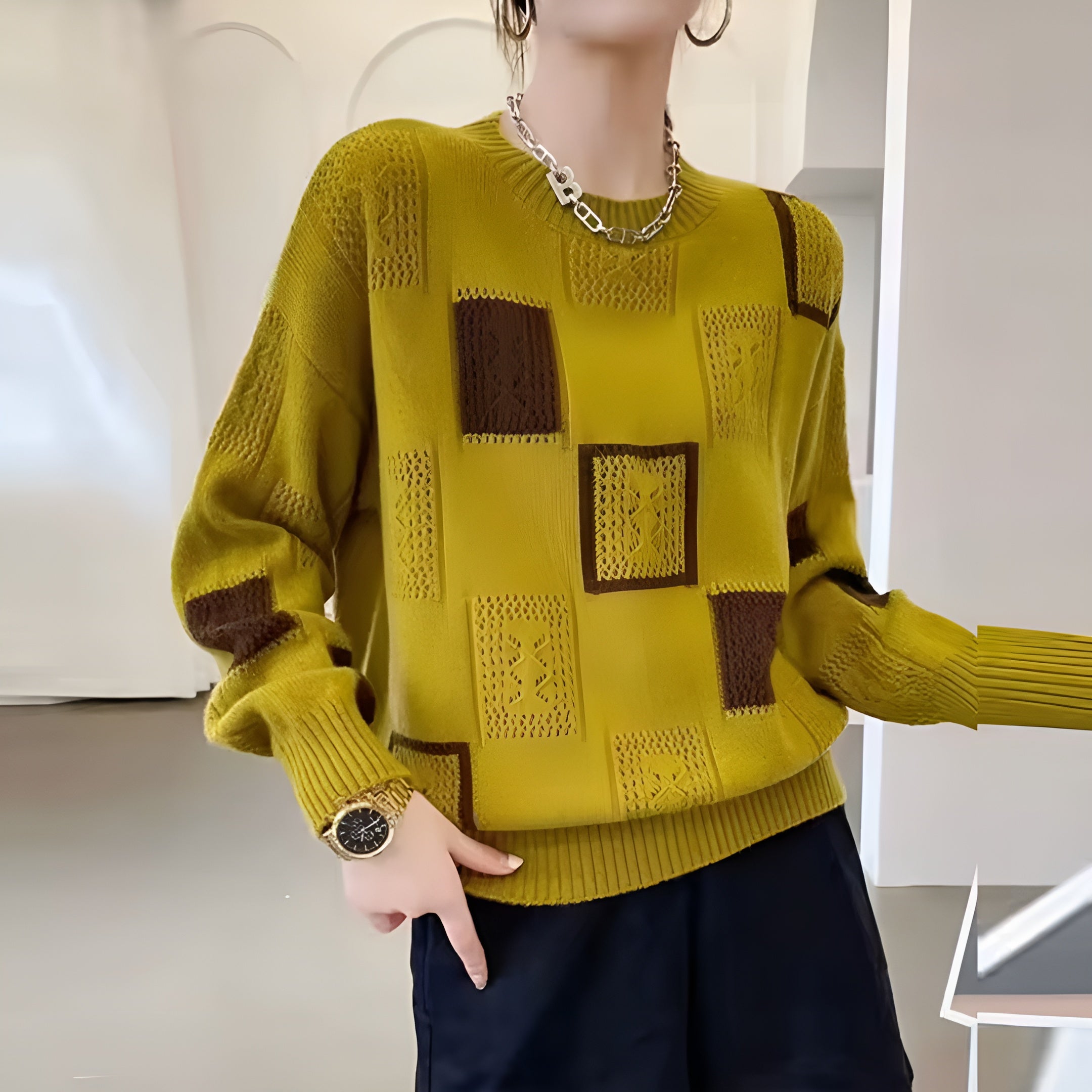 Wójcik™ | Unikalny Damski Sweter Wełniany