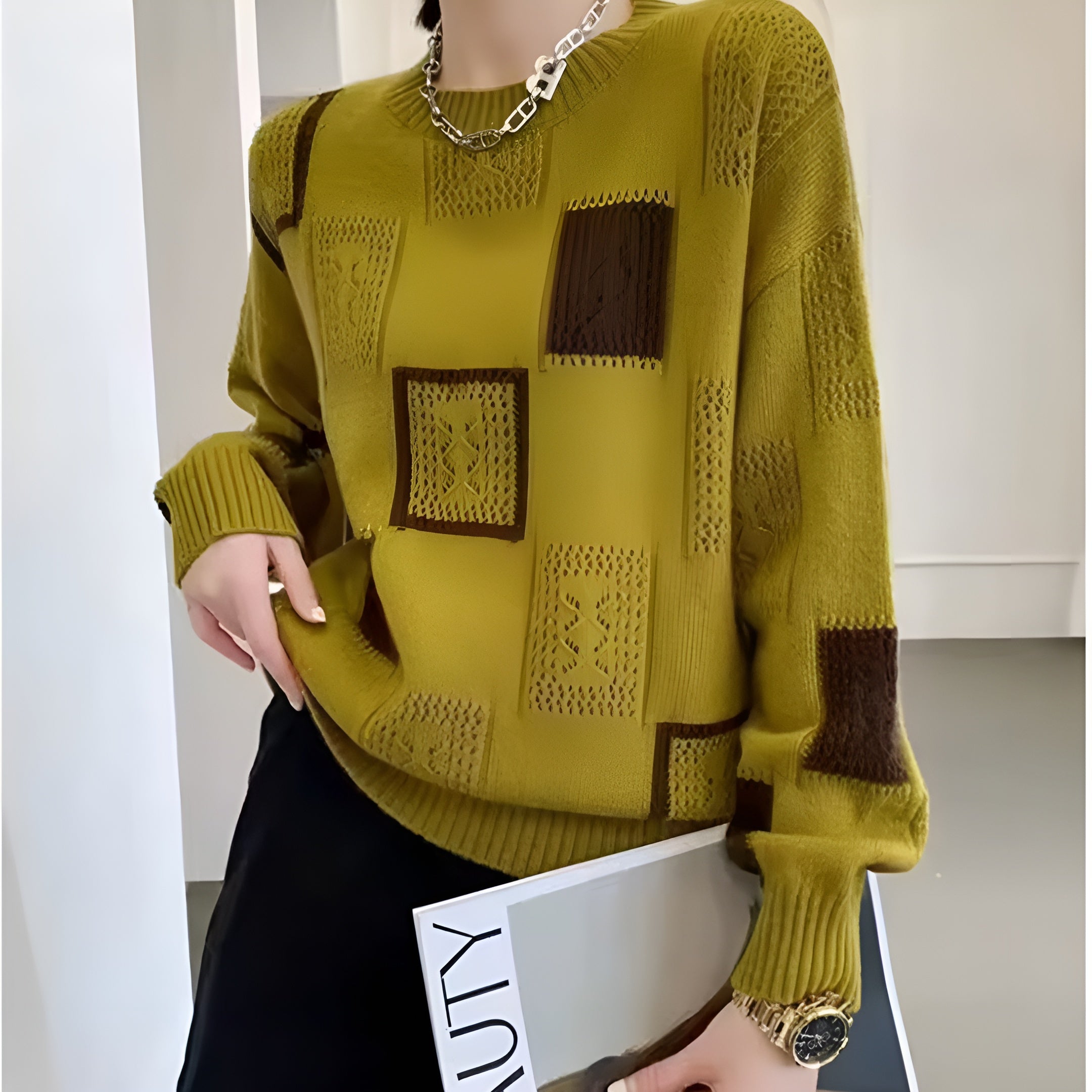 Wójcik™ | Unikalny Damski Sweter Wełniany