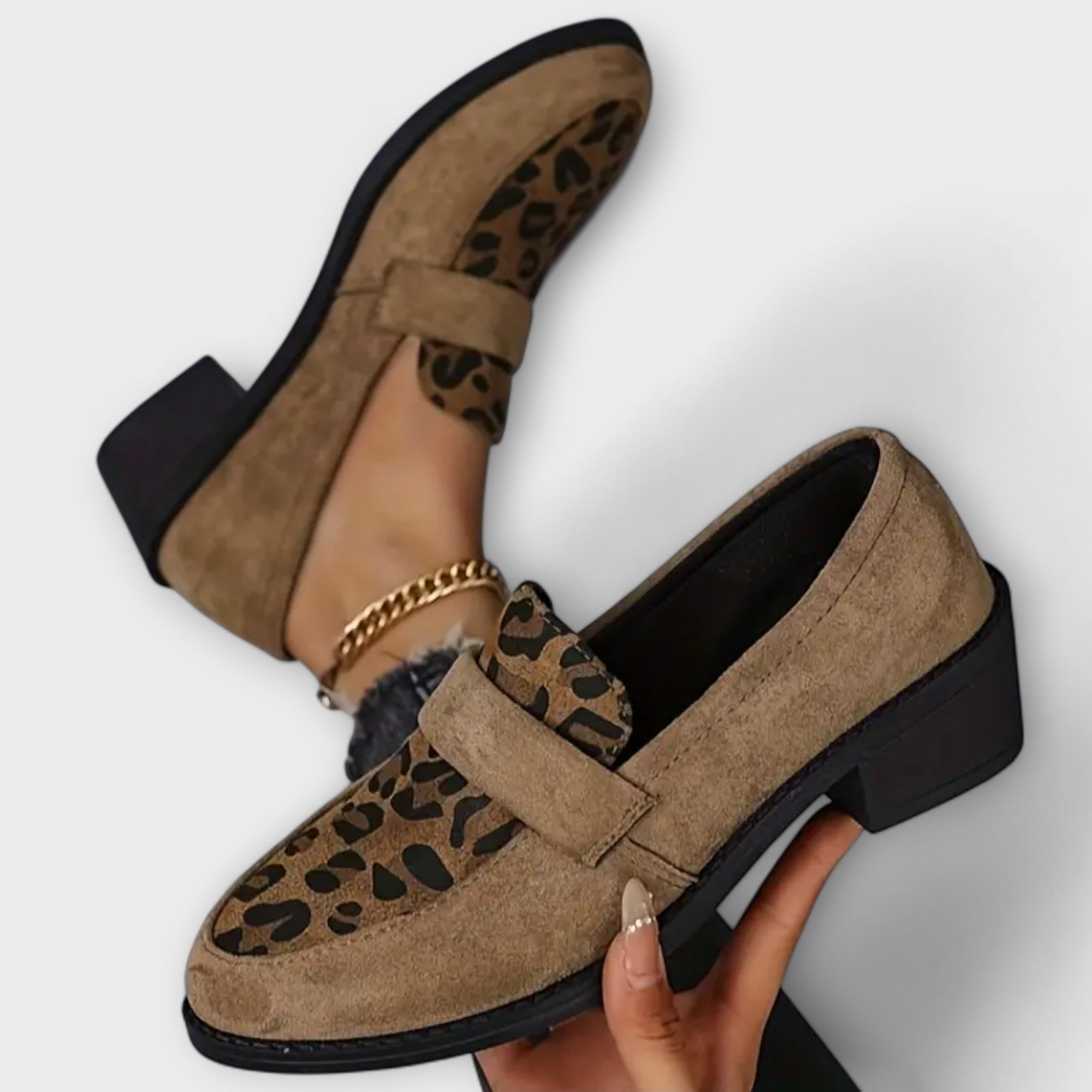 Wójcik™ | Eleganckie buty damskie z nadrukiem w panterkę