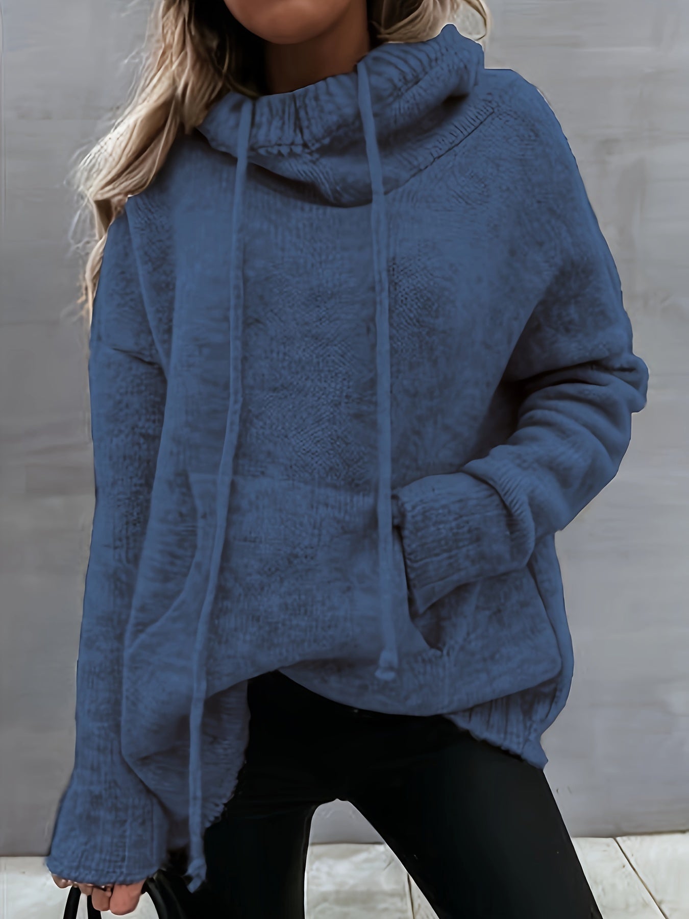 Wójcik™ | Sweter z Długim Rękawem z Kieszenią