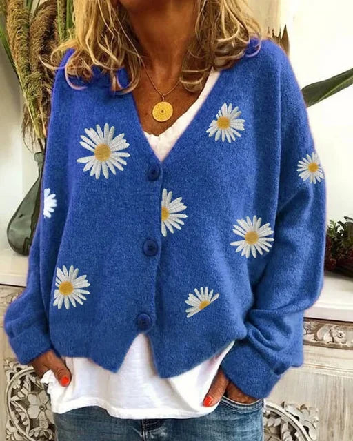 Wójcik™ | Stylowy Casualowy Kwiatowy Kardigan