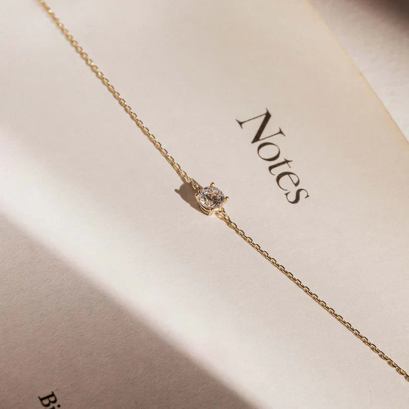 Wójcik™ | Bransoletka z kamieniem moissanite Cléa