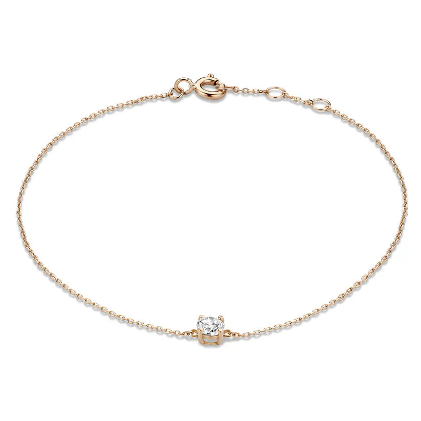 Wójcik™ | Bransoletka z kamieniem moissanite Cléa
