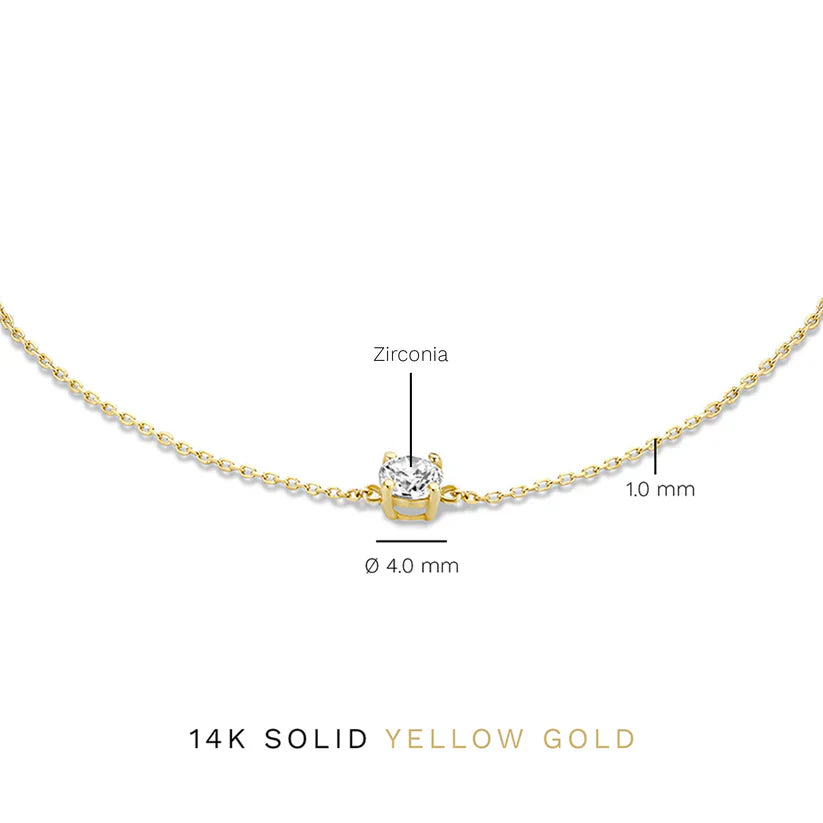 Wójcik™ | Bransoletka z kamieniem moissanite Cléa