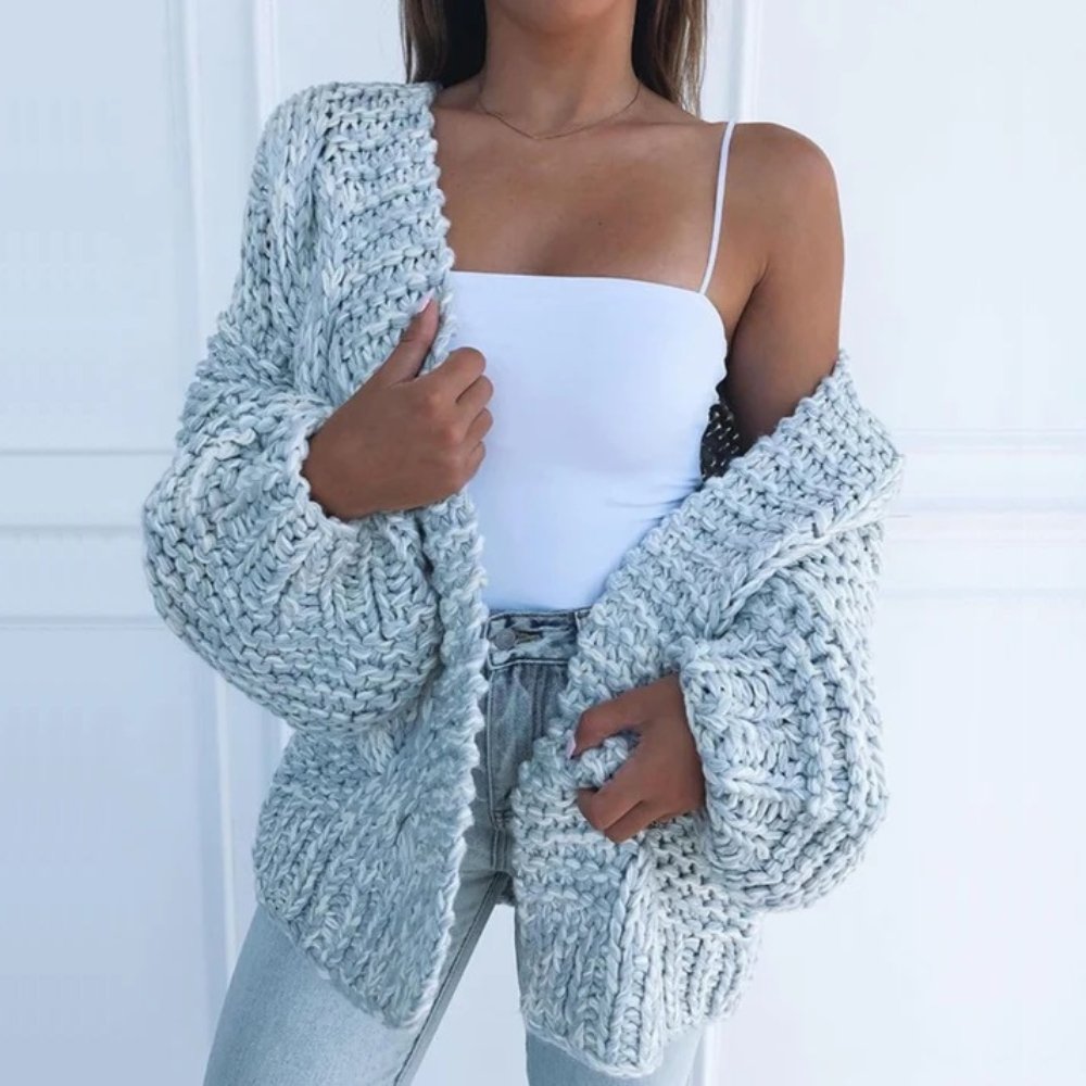 Wójcik™ | Gruby Sweter Luźny Kardigan