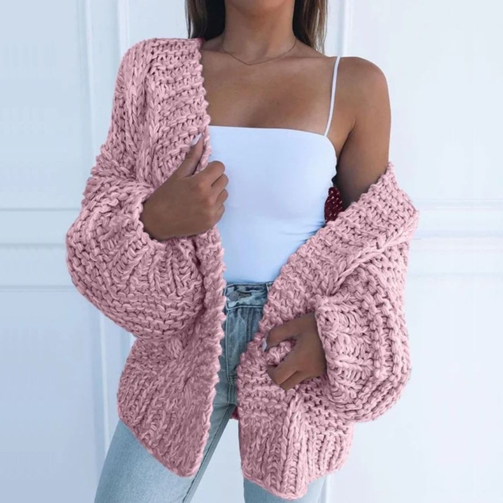 Wójcik™ | Gruby Sweter Luźny Kardigan