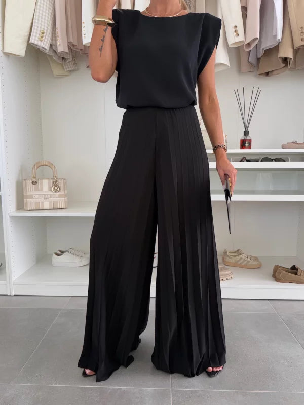 Wójcik™ | Elegancki komplet top + spodnie