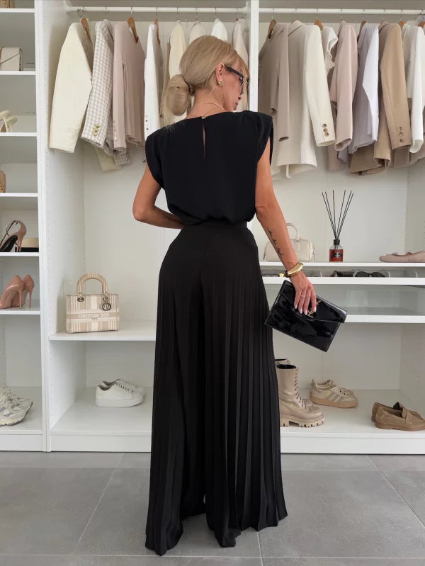 Wójcik™ | Elegancki komplet top + spodnie