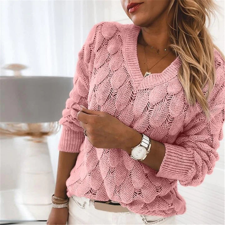 Wójcik™ | Sweter z dekoltem w serek