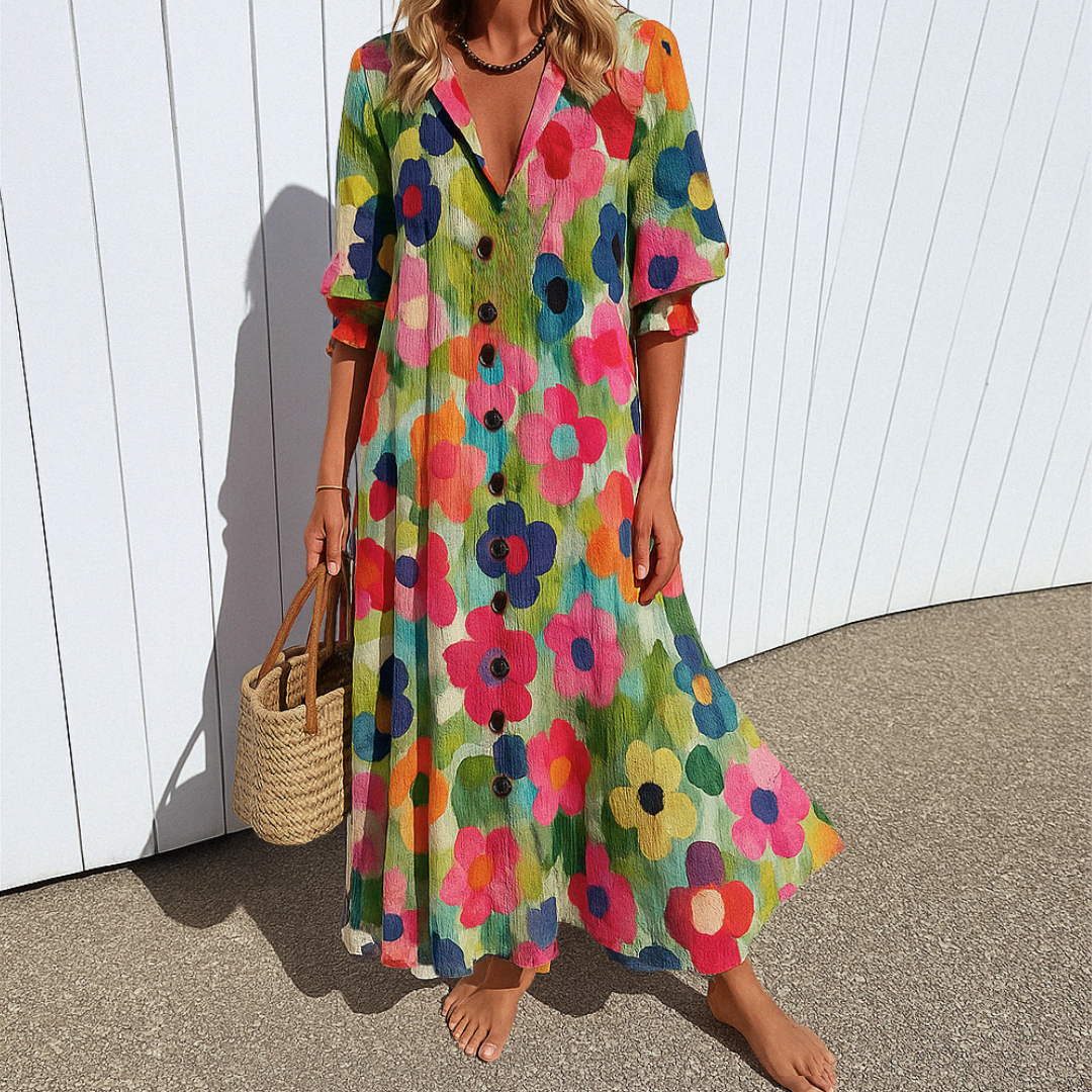 Wójcik™ | Elegancka sukienka wyszczuplająca w stylu boho