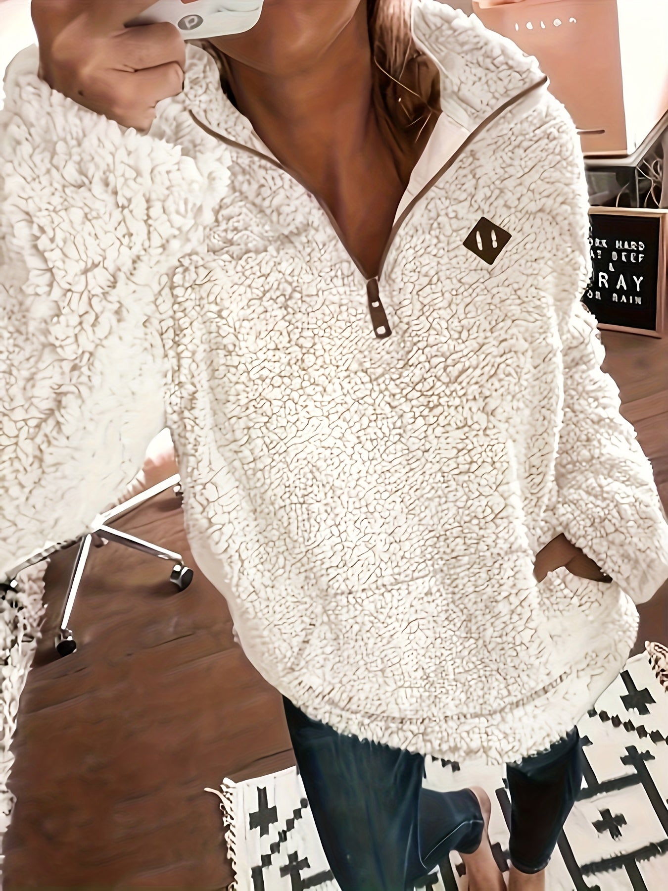 Wójcik™  | Sweter Teddy z Zamkiem