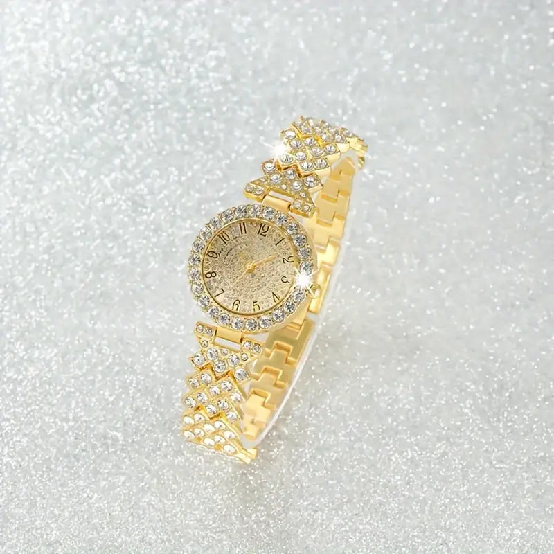 Wójcik™ | Zestaw zegarka i bransoletki Luxe Radiance Gold