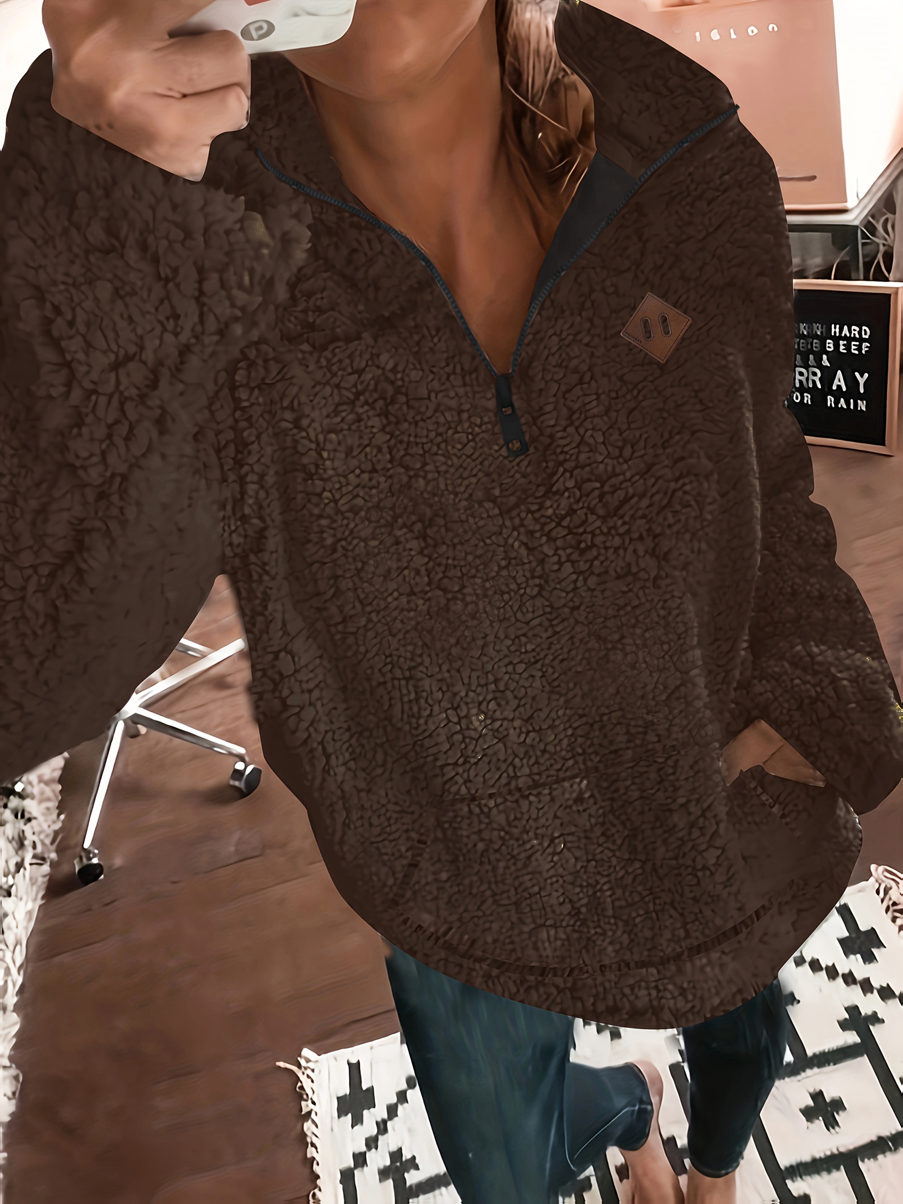 Wójcik™  | Sweter Teddy z Zamkiem