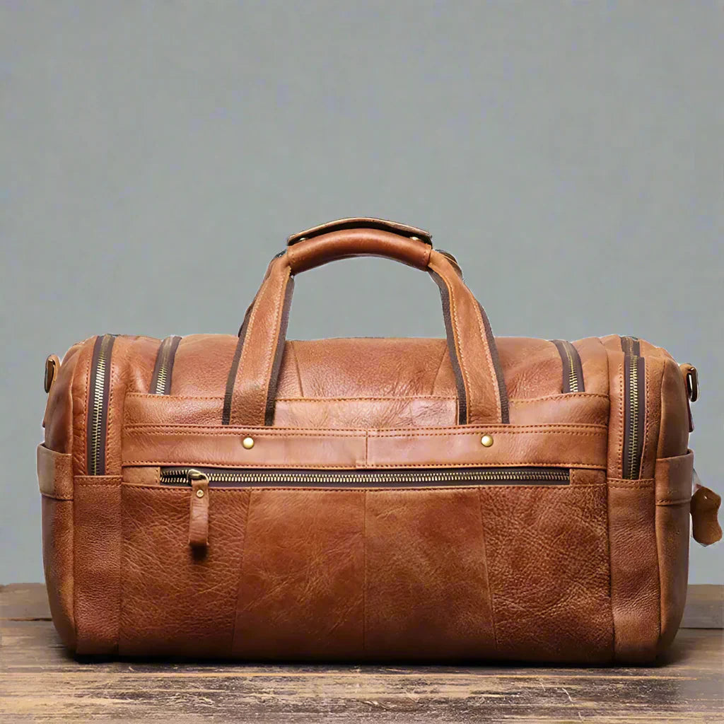 Wójcik™ | Duffle Ronan z Prawdziwej Skóry