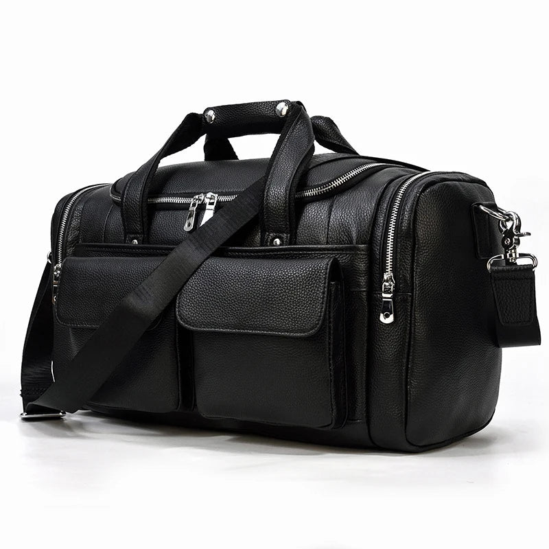 Wójcik™ | Duffle Ronan z Prawdziwej Skóry