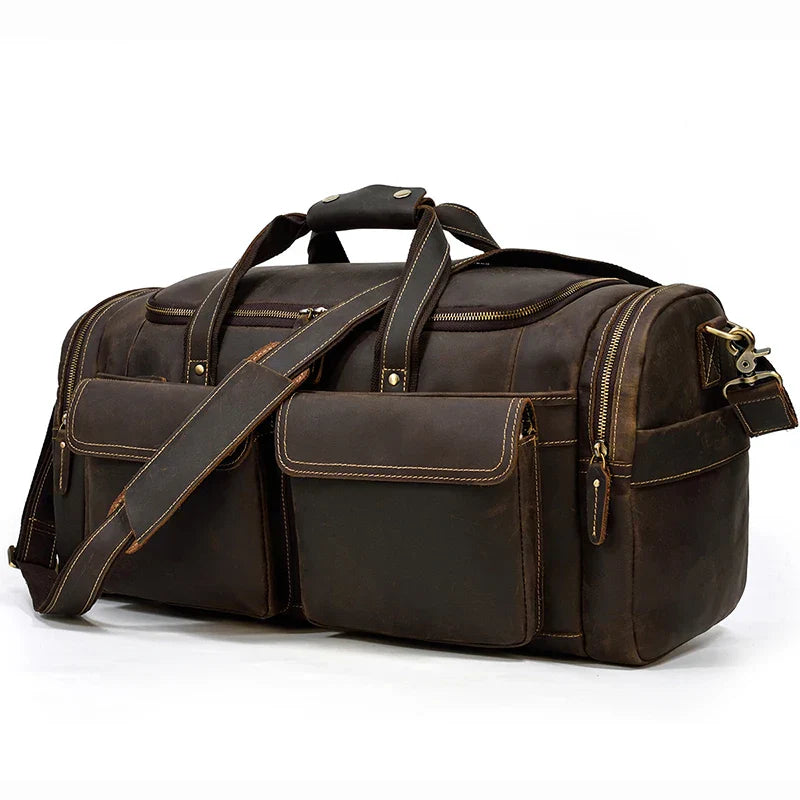 Wójcik™ | Duffle Ronan z Prawdziwej Skóry