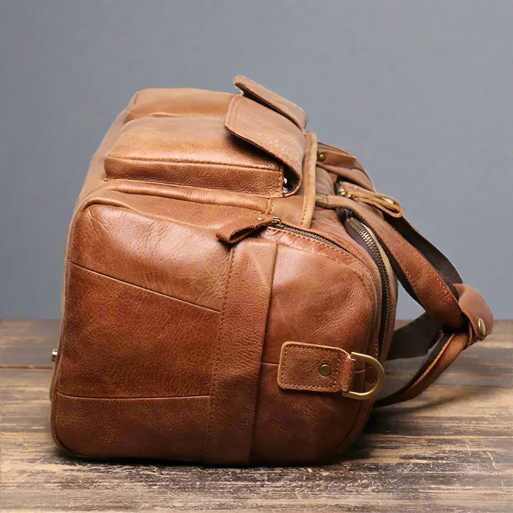Wójcik™ | Duffle Ronan z Prawdziwej Skóry