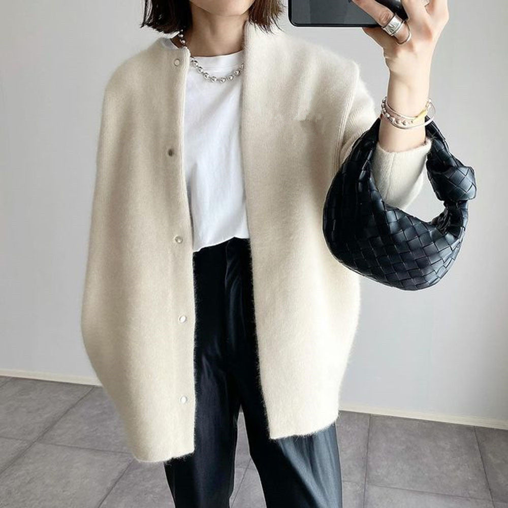 Wójcik™ | Elegancki Kardigan z Zamszu